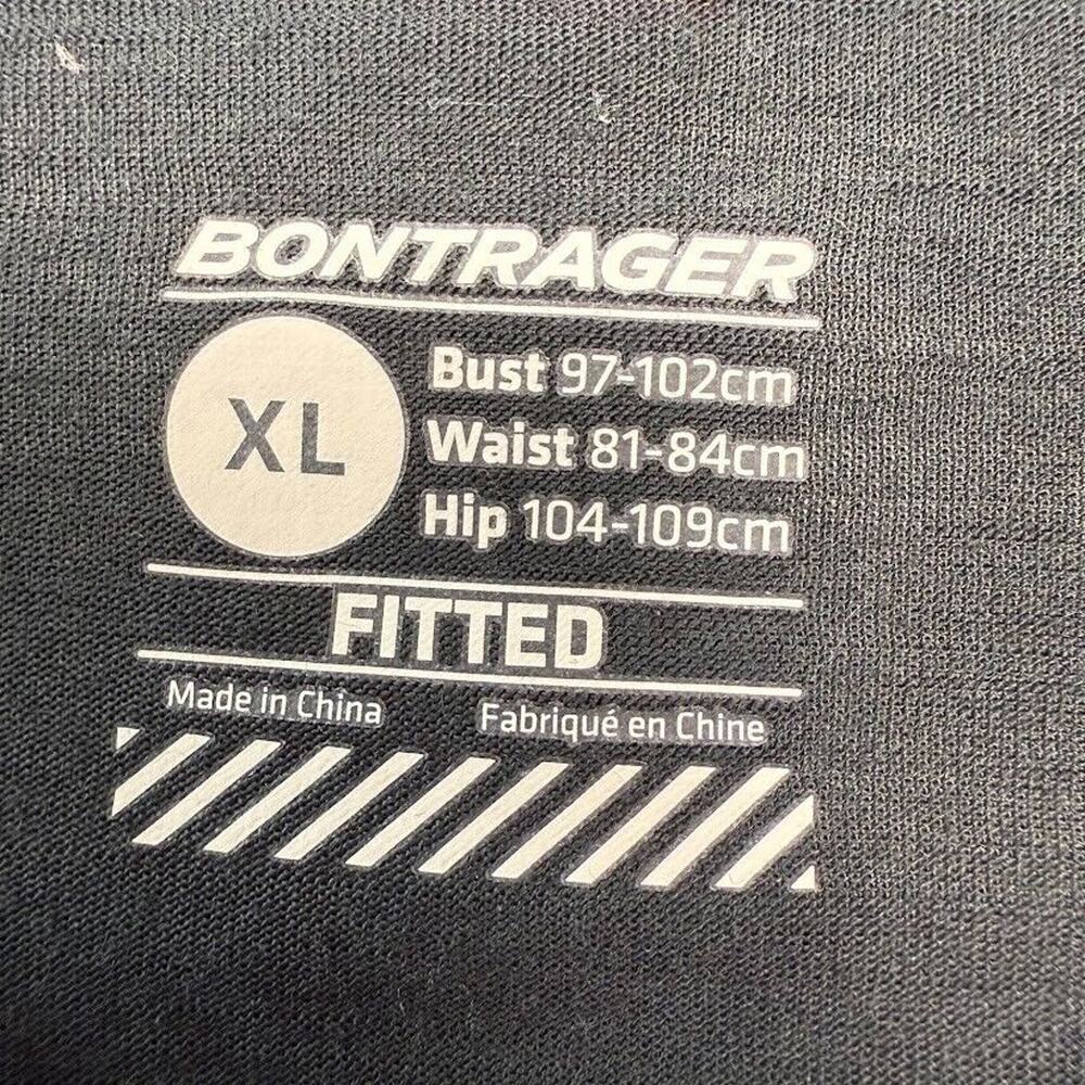 Bontrager Profila Cycling T-Shirt Womens XL Black Fitted Long Sleeve Crew Neck - Picture 3 of 6